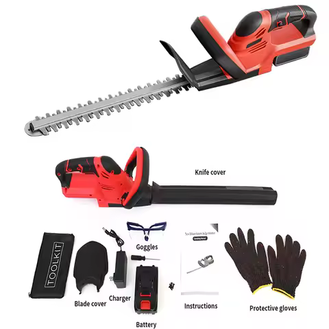 Cordless Hedge Trimmer 22-Inch Electric with 3.0Ah Battery Charger Bush Trimmers Grass Shears Handhe
