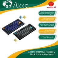 AKKO 5075B Plus Horizon (Black & Blue) / Black & Cyan Keyboard