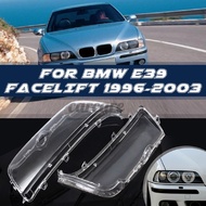 Pair Clear Headlight Headlamp Lens Cover For BMW E39 Facelift 1996-2003