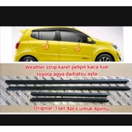 Weather strip rubber outer glass seam original toyota daihatsu