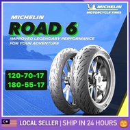 Michelin pilot road 6 FOR Big Bike tyre TYRE 180 55 17 120 70 16 ZR ROAD6 TIRES TAYAR TUBELESS RAMP KAWASAKI