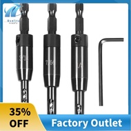 3 PCS Self Centering Drill Bit Set 3/32inch, 7/64inch,1/8inch, Bit,Self-Centering Hinge Drill Bit