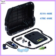1Set Transmission Solenoid Set Oil Pan & Filter Kit A518 46RE 47RE 48RE For Dodge Chrysler Jeep 2000
