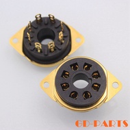 Large 8-leg Tube Holder Gold-plated Feet Large Eight-legged Tube Tube Holder Bakelite 6550B 6CA7 EL3