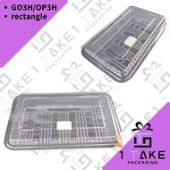 One Take Packaging Rectangle Food Container 10Pcs Pack - GO3H/OP3H