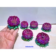 6pcs Maroon Color Small Size Origami Lotus. 蓮花. (CY paper series). #FLT-121.
