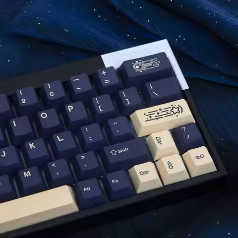KBDiy PBT GMK Stargaze Keycap Cherry Profile Custom 124 Keys Caps for MX Switch Mechanical Gaming Ke