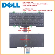 Dell Latitude 12 E5289 E7280 E7290 E5280 E5288 E5290 Keyboard Dell Latitude 13 E7390 E7389 E7380 Bac