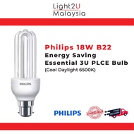 Philips 18W B22 Energy Saving Essential PLCE Bulb - Cool Daylight 6500K - Light Bulb/Mentol Lampu
