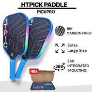 HTPick Pickleball Paddle dengan 18K Carbon Fiber material, USAPA approved dan sesuai untuk semua per