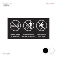 TN stiker penggunaan closet duduk - sticker dilarang jongkok di