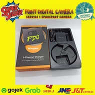 KINGMA LP-E6 Triple Charger for Canon EOS 80D 70D 60D 7D 5DII - 3 Slots