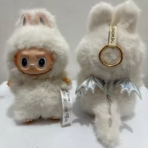 For 3.0 V2 V1 Labubu Clothing Accessories Little devil Angel Wings plush clothes For labubu outfit D