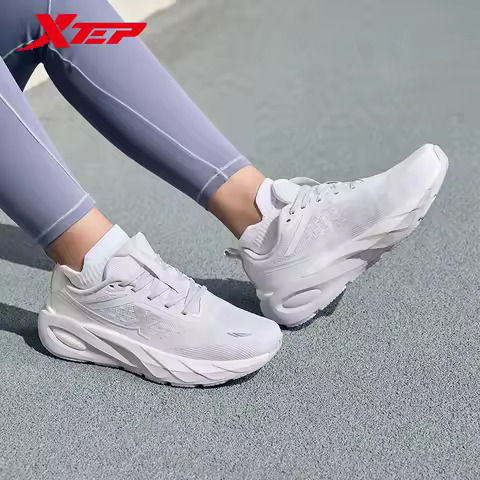 Xtep Lingbu 2.0 Running Shoes Female 2025 Spring ACE Support Feather Foam Sports Shoes Stability Adv