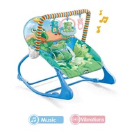 piaoliangmm Portable Baby Bouncer Soothing Vibrating Infant Seat Rocking Chair for Max 18kg/40lbs Ba