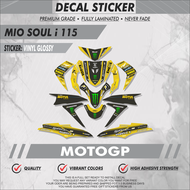 Mio Soul i 115 Decals - ( Gloss Vinyl high grade brand Sticker)- MOTOGP Design
