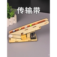 DIY Electric Transmission Belt Model Science experiments and small inventions for children and eleme