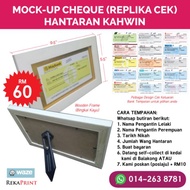 Replika Cek Hantaran Kahwin