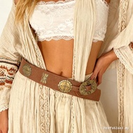 Boho All-Match Belt Retro PU Belt Female Belt Boho All-Match Belt Street Punk Belt Ready Stock
