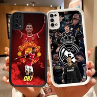 DK-87 football star Ronaldo Silicone Casing black and white for OPPO Realme Reno Find Narzo N63 5 N5