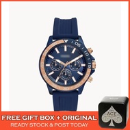[ORIGINAL] [F BRAND] BQ2498 Bannon Multifunction Chronograph Sports Blue Men Watch Watches Jam Tanga