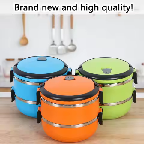 Leakproof Adult Trave Warmer Food Container Vacuum Hot Food Flask Lunch Box