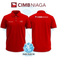 Souvenirs Yes Wangki Collar T-Shirt Wangki Work T-ShirtPOLO - Bank CIMB Niaga - DTF Embroidery Scree
