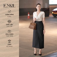 E.MOL office long diagonal skirt