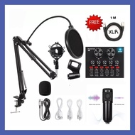 ชุดไมโครโฟนคอนเดนเซอร์ครบชุดของแถมเต็มพิกัด V8Sound card ไมโครโฟน BM800 ขาตั้งไมค์ ของแท้100%