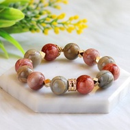 ||戈壁瑪瑙阿拉善||設計款開運能量水晶手鍊