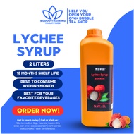 Lychee Syrup 2L for Juice Frappe Fruit tea, smoothies, baked ；
