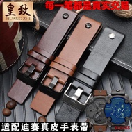 Substitute DIESE DZ4290 DZ7395 DZ4344 Genuine Cowhide Watch Strap Male 24 26 28 30mm 0630