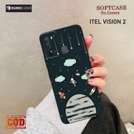 Soft Case hp Itel Vision 2 - eurocase - Fashion Case Astronaut - Casing Itel Vision 2 - Caseing hp I