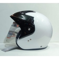 Helm INK Klasik CX390 SOLID WHITE  PUTIH ORIGINAL helm Batman Clasic INK ORIGINAL
