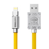 Transformer TF-A01 / A02 / A03 Super Fast Charging Silicone Cable ( USB-A / Type C / Lightning / Mic