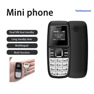 FM_ Mini BM200 Mini Keypad Phone Dual-Cards Dual Standby Without Camera 0.66 Inch GSM Quad Band Spare Small Cell Phone for Elderly