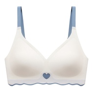 FallSweet Women Seamless Bra with Padded No Wired Underwear Summer Thin Cup Breathable Gathered Ling