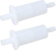2 PCS 398319 3/8 Inch Inline Fuel Filter for Johnson Evinrude OMC Mercury and Yamaha Engines 10mm 80