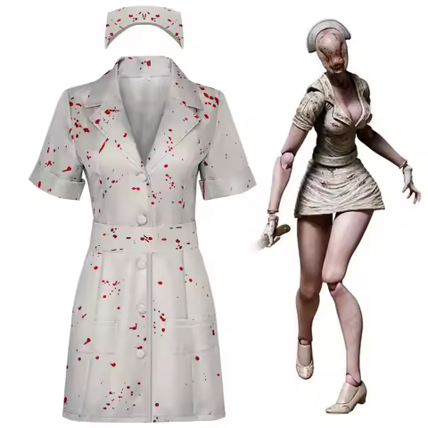 Silent Hill 2 RE Female Nurse Cosplay Costume Silent Hill Remake Horror Zombie Nurse Roleplay