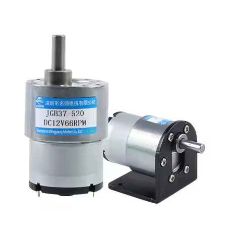 Micro DC Gear Motor 24V 12V 6V GB37-520 Speed Adjustable High Torque Gear Motor With Bracket DC Elec