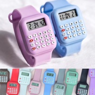 kids Calculator digital watch jam tangan kanak kanak Student Math Learning Digital Watch jam kalkula