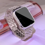 Luxury Diamond Watch Strap+Case For Apple Watch Series 11 10 9 8 7 SE 6 5 4 Ultra 3 2 Diamond Stainl
