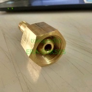NEPEL ADAPTOR CO2 DRAT DALAM 5/8 INCH NEPEL OXYGEN BAHAN KUNINGAN - Toko Lazkar