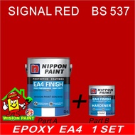 SIGNAL RED BS 537 ( 5L ) EA4 FINISH / EA 4 NIPPON PAINT PROTECTIVE COATING / HIGH PERFORMANCE / HEAV