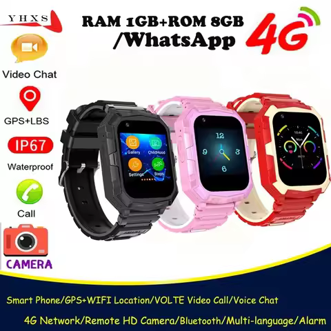 RAM 1GB+ROM 8GB Android 8.1 Smart 4G Kid GPS WIFI Trace Location Child Student Camera Voice Video SO