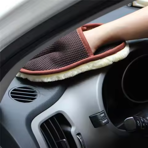Car Wool cashmere Washing Gloves for MG ZS 350 GS 5 Gundam GT 6 HS TF ORKINA