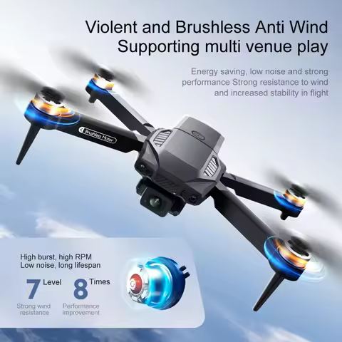 F198 New Drone Brushless Motor WIFI FPV Dron HD Dual Camera 4K Professional Obstacle Avoidance Folda