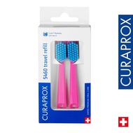 Curaprox CS 5460 Travel Refill Brush Head, Pink, Duo Pack