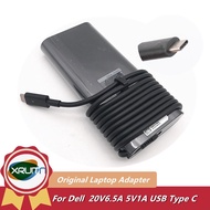 20V 6.5A 130W USB-C Type - C Original AC Adapter Adaptor Power Charger For Dell XPS 15 9500 9510 17 