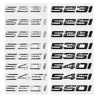 Metal BMW 523i 525i 528i 530i 535i 540i 545i 550i Car Sticker Modified Letter and Number Sticker Bla